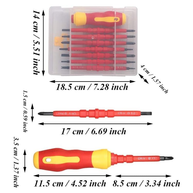 7 in 1 Bit Insulation Multipurpose Repair Tool Screwdriver Set, 7 in 1 - ORIWHIZ