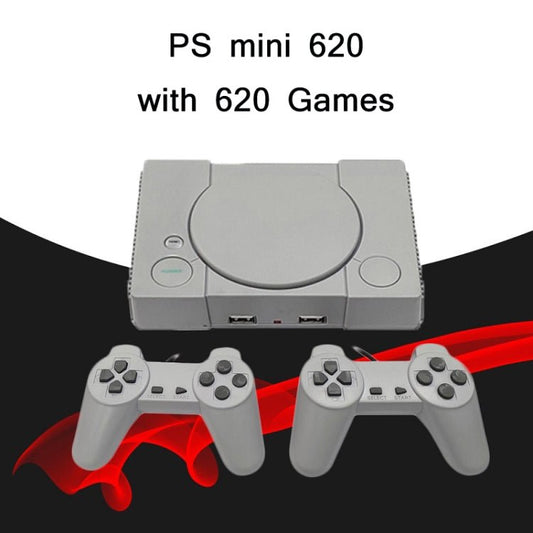 8 - Bit Mini Double Players TV Game Console Built - in 620 Games, PS1 mini (US Plug), PS1 mini (EU Plug) - ORIWHIZPocket ConsolePocket Console & AccessoriesToys & Hobbies