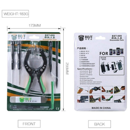 8 in 1 BEST BST - 609 Cell Phone Repair Tool Kit Opening Tools, BST - 609 - ORIWHIZ