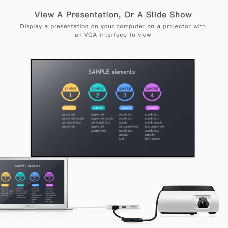 8 in 1 Hub Type - C HUB+ USB - C / Type - C to USB - C / Type - C & HDMI & SD & TF & 2 USB & VGA & Rj45 Adapter - ORIWHIZ