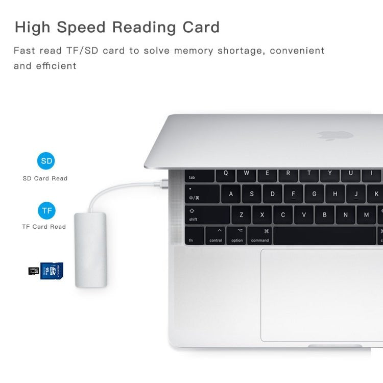 8 in 1 Hub Type - C HUB+ USB - C / Type - C to USB - C / Type - C & HDMI & SD & TF & 2 USB & VGA & Rj45 Adapter - ORIWHIZ
