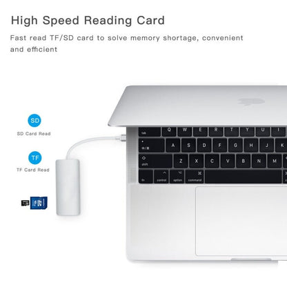 8 in 1 Hub Type - C HUB+ USB - C / Type - C to USB - C / Type - C & HDMI & SD & TF & 2 USB & VGA & Rj45 Adapter - ORIWHIZ