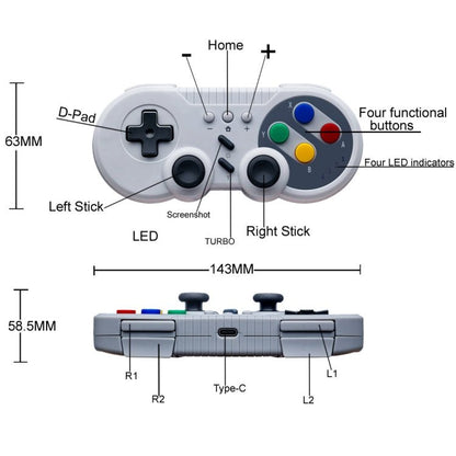 8580 for Nintendo Switch Mini Game Console Motion Sensing Wireless Controller - ORIWHIZNintendo AccessoriesNintendo Accessories GamepadsToys & Hobbies
