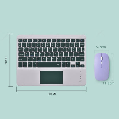 871 9.7 Inch Portable Wireless Bluetooth Keyboard With Touch Screen IPad + Mouse Set for iPad, Pink + Mouse, Mint Green + Mouse, Green + Mouse, Yellow + Mouse, White + Mouse, Black + Mouse - ORIWHIZApple AccessoriesiPad KeyboardiPad Keyboard Universal