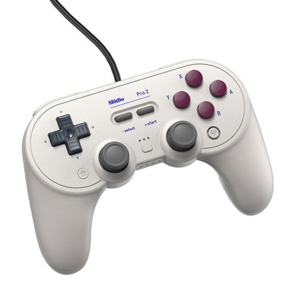 8Bitdo Pro 2 Wired Gamepad For Switch, White, Gray - ORIWHIZ8BitdoNintendo AccessoriesNintendo Accessories Gamepads
