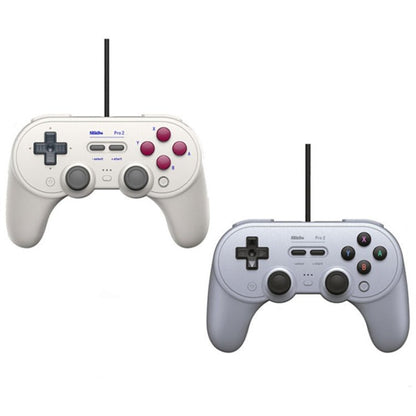 8Bitdo Pro 2 Wired Gamepad For Switch, White, Gray - ORIWHIZ8BitdoNintendo AccessoriesNintendo Accessories Gamepads