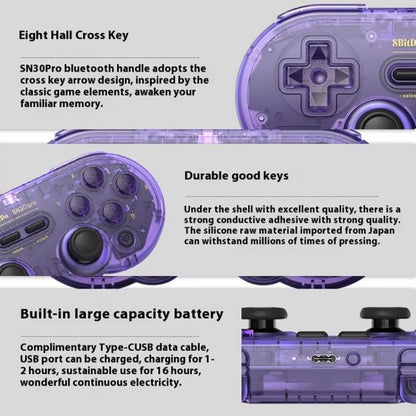 8BitDo SN30 Pro Retro Special Edition Translucent Wireless Bluetooth Multi - Platform Gamepad - ORIWHIZ8BitDoNintendo AccessoriesNintendo Accessories Gamepads