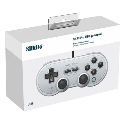 8Bitdo SN30 PRO USB Wired Gamepad Joystick for Swith / Steam / PC, SN30 PRO Wired(Grey) - ORIWHIZ8BitDoNintendo AccessoriesNintendo Accessories Gamepads