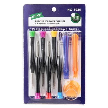 9 in 1 Professional Screwdriver Repair Open Tool Kit for iPhone 6 & 6s / iPhone 5 & 5S, 8026 - ORIWHIZ