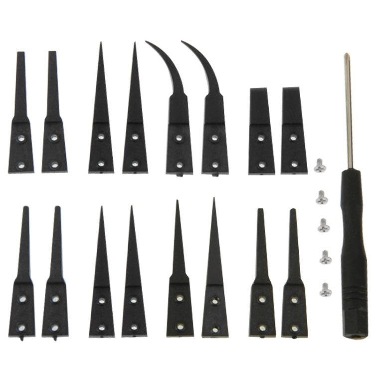 9 in 1 Replaceable Anti - Static Tweezers with Cross Screwdriver, 9 in 1 - ORIWHIZ