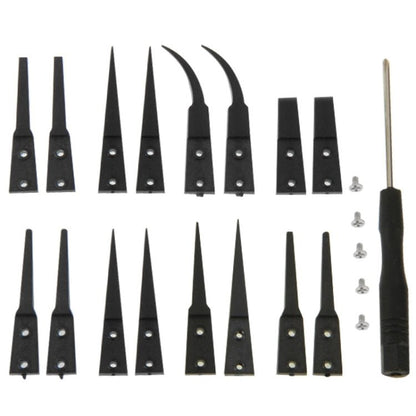 9 in 1 Replaceable Anti - Static Tweezers with Cross Screwdriver, 9 in 1 - ORIWHIZ