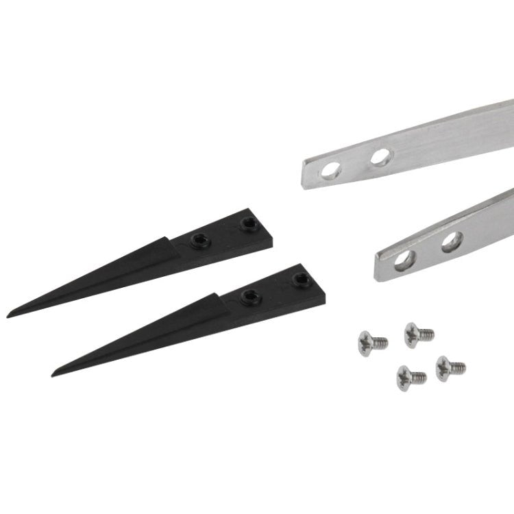 9 in 1 Replaceable Anti - Static Tweezers with Cross Screwdriver, 9 in 1 - ORIWHIZ