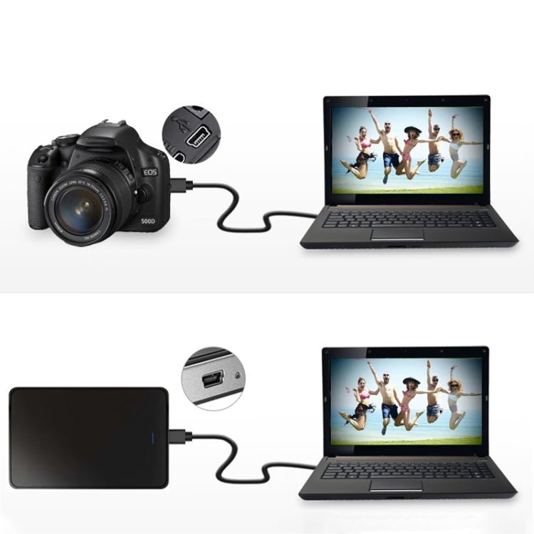90 Degree Mini USB Male to USB 2.0 AM USB Adapter Cable, Length: 29cm - ORIWHIZ