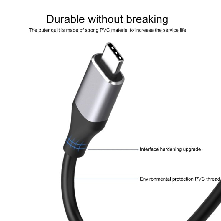 9572PD USB - C / Type - C Male to HDMI Male 4K HD Video Adapter Cable, Cable Length: 1.8m - ORIWHIZ
