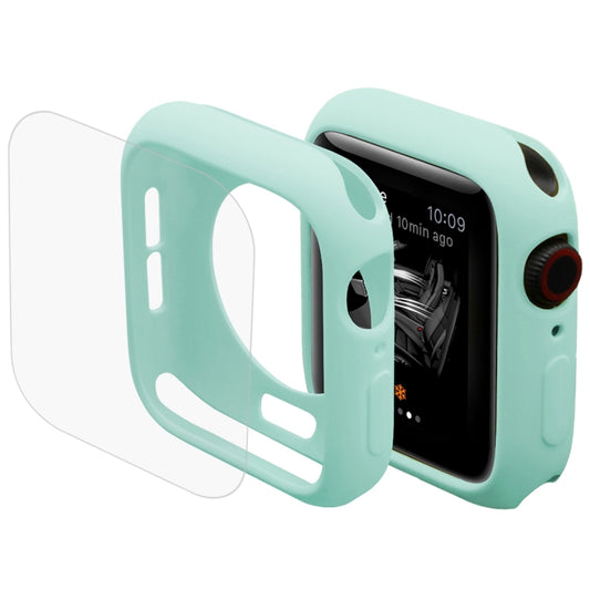 Coque de protection semi-habillée en TPU ENKAY Hat-Prince 2 en 1 + protecteur d'écran HD incurvé 3D plein écran en PET à courbure thermique pour Apple Watch Series 6 / 5 / 4 / SE3 / 2 / 1 40mm, 40mm