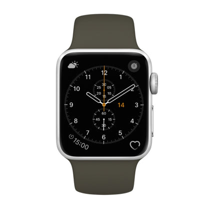 For Apple Watch Series 3 & 2 & 1 38mm Fashion Simple Style Silicone Wrist Watch Band, For 38mm