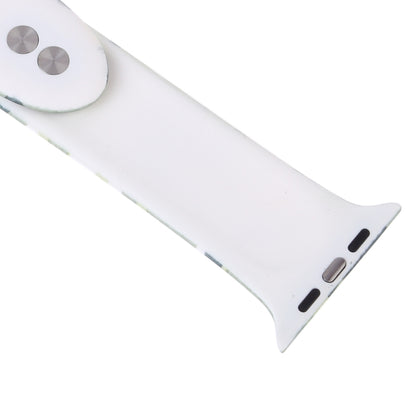 Silicone Printing Strap for Apple Watch Series 5 & 4 40mm (Color Flower Pattern), 40mm