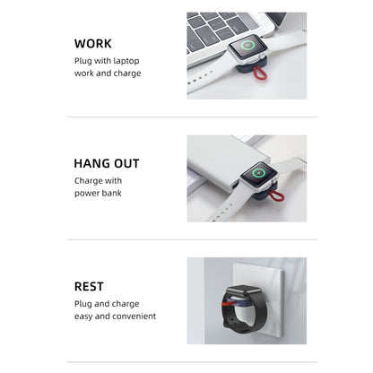 ROCK W26 Portable Magnetic Wireless Charger for Apple Watch, W26 USB Interface