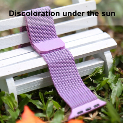 Für Apple Watch Series 7 41mm / 6 & SE & 5 & 4 40mm / 3 & 2 & 1 38mm Farbwechselndes magnetisches Nylon-Armband, 40mm