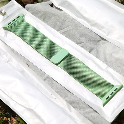For Apple Watch Ultra 49mm&Watch Ultra 2 49mm / Series 10 46mm / 9&8&7 45mm / SE 3&SE 2&6&SE&5&4 44mm / 3&2&1 42mm Color-changing Magnetic Nylon Watch Band, 44mm