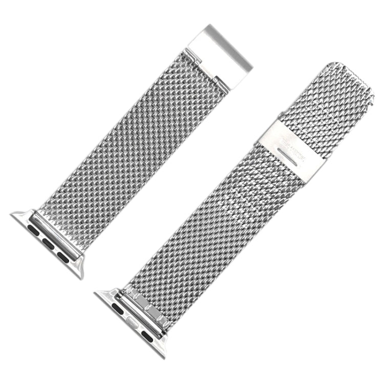 304 Stainless Steel Milanese Watch Band with Connector For Apple Watch Series 10 42mm / 9&8&7 41mm / SE 3&SE 2&6&SE&5&4 40mm / 3&2&1 38mm, For Apple Watch Series 7  41mm / & 6 & SE & 5 & 4 40mm