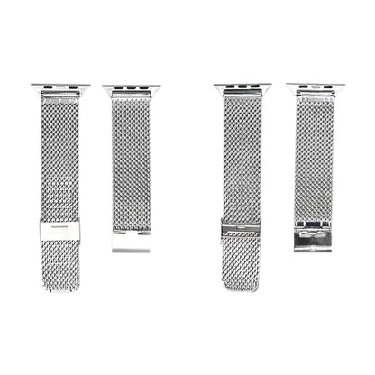 304 Stainless Steel Milanese Watch Band with Connector For Apple Watch Series 10 42mm / 9&8&7 41mm / SE 3&SE 2&6&SE&5&4 40mm / 3&2&1 38mm, For Apple Watch Series 7  41mm / & 6 & SE & 5 & 4 40mm