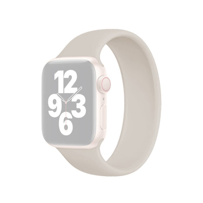 For Apple Watch Ultra 49mm&Watch Ultra 2 49mm / Series 10 46mm / 9&8&7 45mm / SE 3&SE 2&6&SE&5&4 44mm / 3&2&1 42mm Solid Color Elastic Silicone Watch Band, Size:L 156mm