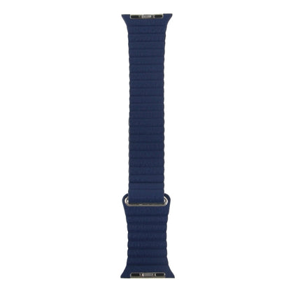 For Apple Watch 38mm Loop Magnetic Closure Clasp PU Leather Watch Band