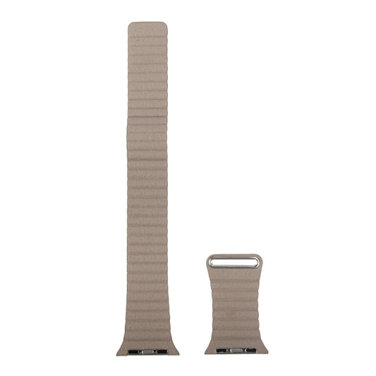 For Apple Watch 38mm Loop Magnetic Closure Clasp PU Leather Watch Band