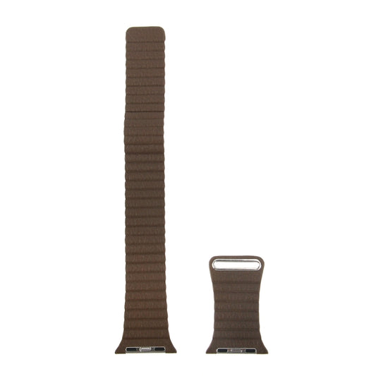 For Apple Watch 38mm Loop Magnetic Closure Clasp PU Leather Watch Band