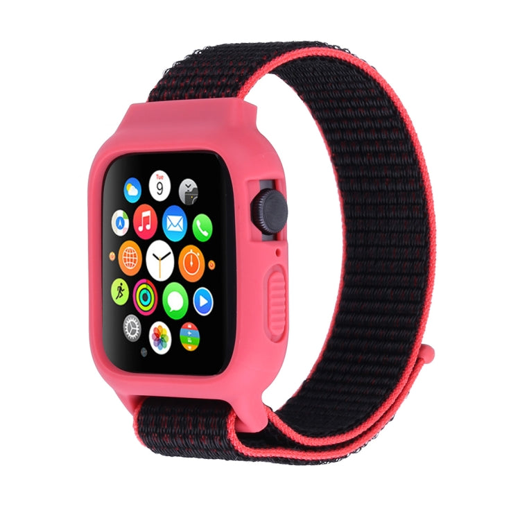 For Apple Watch Ultra 49mm&Watch Ultra 2 49mm / Series 10 46mm / 9&8&7 45mm / SE 3&SE 2&6&SE&5&4 44mm / 3&2&1 42mm Nylon Watch Band with Hook and Loop Fastener, For Apple Watch Series 7 45mm / 6 & SE & 5 & 4 44mm / 3 & 2 & 1 42mm                       ...