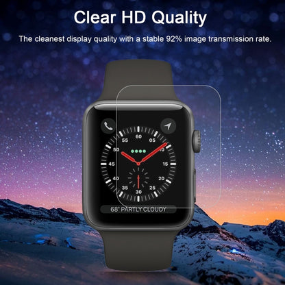 2 PCS ENKAY Hat-Prince for Apple Watch 42mm 0.2mm 9H Surface Hardness 2.15D Explosion-proof Tempered Glass Screen Film, For Apple Watch 42mm