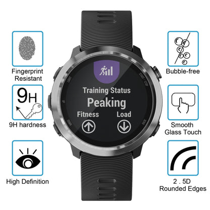 ENKAY Hat-Prince for  Garmin Forerunner 645 0.2mm 9H Surface Hardness 2.15D Curved Edge Tempered Glass Screen Protector