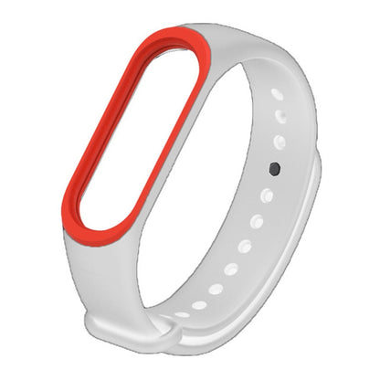 Colorful Silicone Watch Band for Xiaomi Mi Band 3 & 4 (Brown+White), CA0115A, CA0115B, CA0115C, CA0115D, CA0115E, CA0115F, CA0115G, CA0115H, CA0115I, CA0115J