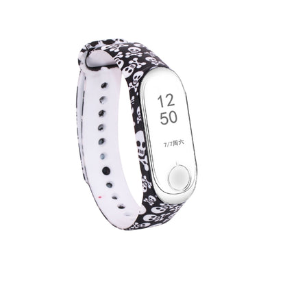 Silicone Painting Watch Band for Xiaomi Mi Band 3 & 4