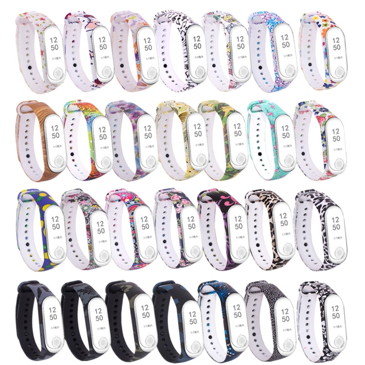 Silicone Painting Watch Band for Xiaomi Mi Band 3 & 4