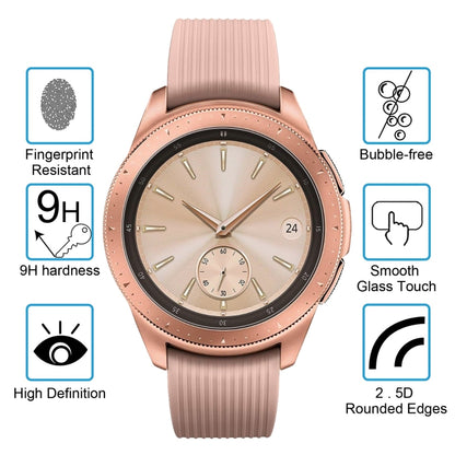 ENKAY Hat-Prince 0.2mm 9H 2.15D Curved Edge Tempered Glass Film for Galaxy Watch 42mm, Tempered Glass/42mm, 2 PCS Tempered Glass/42mm
