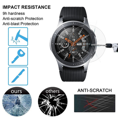 ENKAY Hat-Prince 0.2mm 9H 2.15D Curved Edge Tempered Glass Film for Galaxy Watch 46mm, Tempered Glass/46mm, 2 PCS Tempered Glass/46mm
