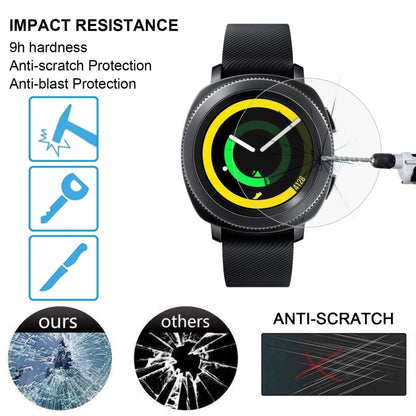 ENKAY Hat-Prince for Samsung Gear Sport Smart Watch 0.2mm 9H Surface Hardness 2.15D Explosion-proof Tempered Glass Screen Film, For  Samsung Gear Sport