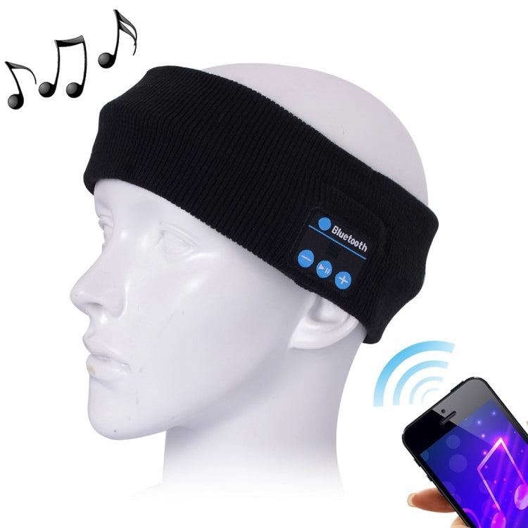 Bandeau en tricot avec micro et Bluetooth pour sport et musique, compatible iPhone/Samsung et autres appareils Bluetooth