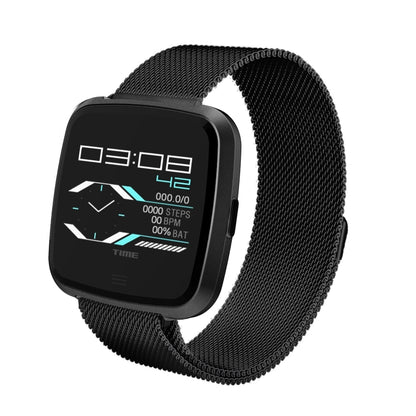 DTNO.1 G12 1.3 inches OLED Color Screen Smart Bracelet IP67 Waterproof, Steel Watchband, Support Call Reminder /Heart Rate Monitoring /Sedentary Reminder /Multi-sport Mode