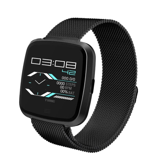 DTNO.1 G12 Bracelet intelligent avec écran couleur OLED de 1,3 pouce, étanche IP67, bracelet en acier, prend en charge le rappel d'appel / la surveillance de la fréquence cardiaque / le rappel de sédentarité / le mode multisports