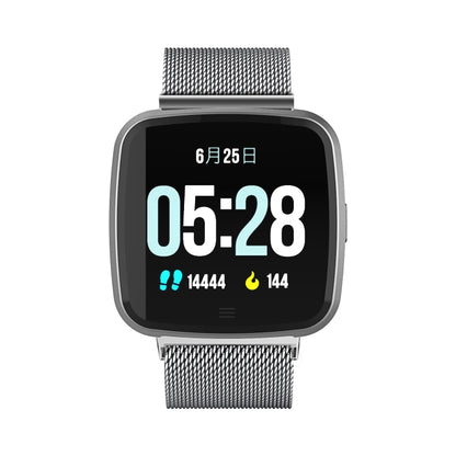 DTNO.1 G12 1.3 inches OLED Color Screen Smart Bracelet IP67 Waterproof, Steel Watchband, Support Call Reminder /Heart Rate Monitoring /Sedentary Reminder /Multi-sport Mode