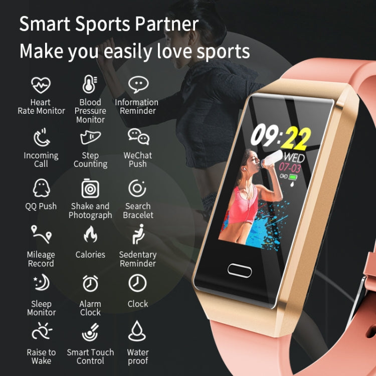 Bracelet intelligent X9 avec écran TFT de 1,14 pouce, étanche IP67, podomètre / rappel d'appel / surveillance de la fréquence cardiaque / surveillance de la tension artérielle / surveillance du sommeil