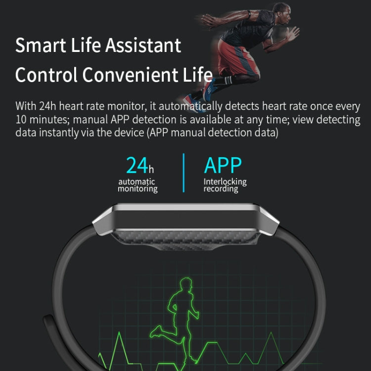 Bracelet intelligent X9 avec écran TFT de 1,14 pouce, étanche IP67, podomètre / rappel d'appel / surveillance de la fréquence cardiaque / surveillance de la tension artérielle / surveillance du sommeil