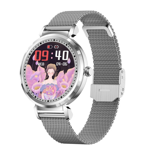 KC06 Bracelet de montre intelligente pour femme et homme, Suivi du cycle menstruel, Surveillance de la pression artérielle et de la fréquence cardiaque, Bracelet en acier
