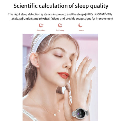 KC06 Women Menstrual Period Smart Watch Bracelet, Blood Pressure / Heart Rate Monitoring, Steel Strap
