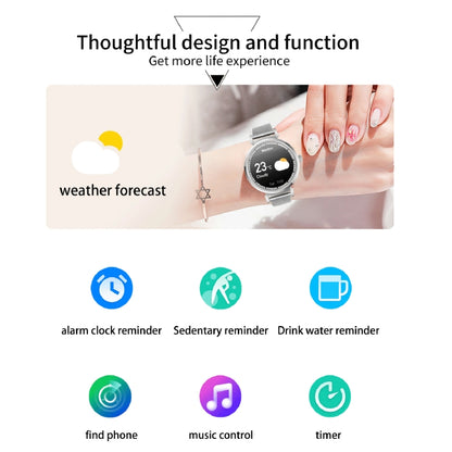 KC06 Women Menstrual Period Smart Watch Bracelet, Blood Pressure / Heart Rate Monitoring, Silicone Strap