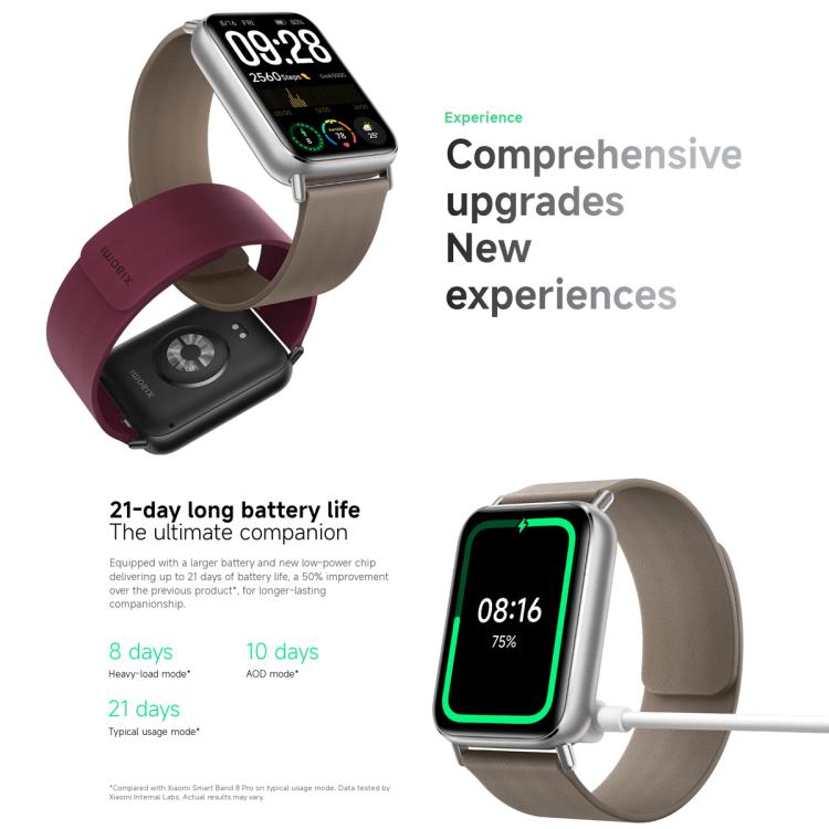 Original Xiaomi Smart Band 9 Pro Global 1.74 inch AMOLED Screen 5ATM Waterproof Smart Watch, Support Blood Oxygen / Heart Rate Monitor