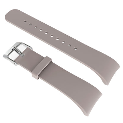 Solid Color Leather Watch Band for Galaxy Gear Fit2 R360